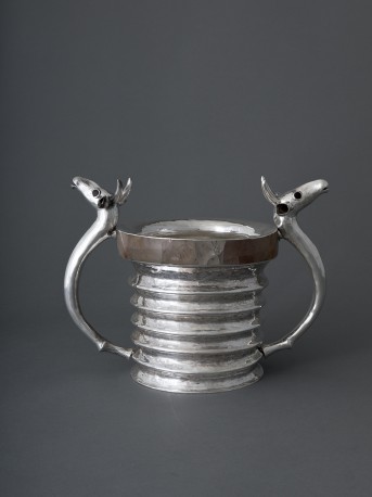 Vase cannelé aux cervidés - GOUDJI_511