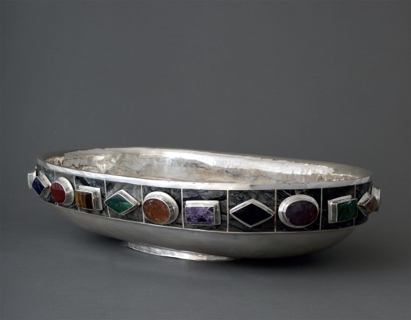 La Corneille, grande coupe aux cabochons - GOUDJI_515