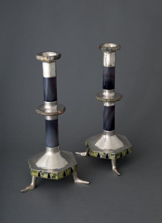 Bougeoir hexagonal aux poulaines - GOUDJI_524_525