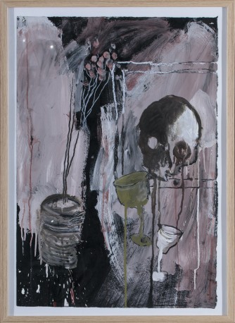 L'atelier au crâne et rose, 2009 - BADAIRE_JEAN-GILLE_319