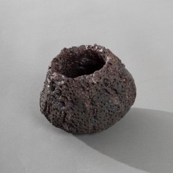 Bol à thé lave- Série de 5 bols pour les aveugles, 1989-1990