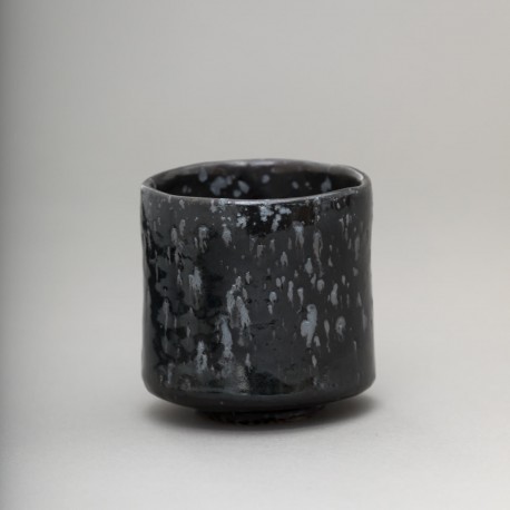 Chawan cylindrique noir brillant - DEBLANDER_ROBERT_280