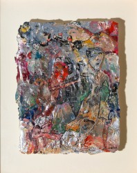 Paysage habité au chien rose (2019)